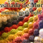 Ensalada de Moras - Manta para bebe, modelo de libre, free crochet pattern baby