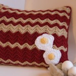 bacon eggs pillow free crochet pattern breakfast food