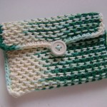Knit Chinese Waves Pouch with Crochet Edging free knitting pattern bag free knitting pouch pattern moogly year in review