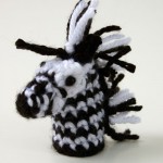 Zebra-Finger-Puppet free crochet pattern www.mooglyblog.com