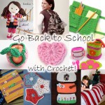 free crochet patterns school fall autumn supplies backpacks gifts kids children college high school notebooks pencils