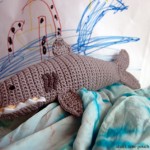 shark time week pouch bag free crochet pattern pencil school markers art child adult tampons