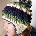 free bobble poof crochet earflap hat pattern free crochet hat pattern kids adult earflap hat