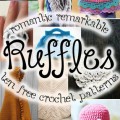 Romantic and Remarkable Ruffles! Get 10 free ruffle crochet patterns at mooglyblog.com! #crochet