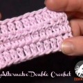 Learn the Alternative Double Crochet Stitch with this quick video tutorial! Written instructions included!