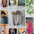 Spring and Summer Scarves to Crochet - free patterns for a year round look!