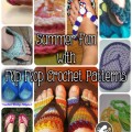 Summer Fun with Flip Flop Crochet Patterns! Embellishments, coasters, baby shoes and more!