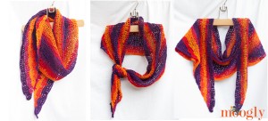 Sunset Shawlette - Free Crochet Shawl Pattern on Moogly