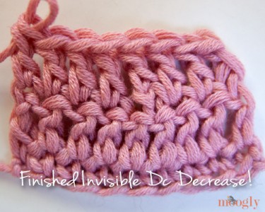 Video Tutorial: Invisible Decreases - moogly