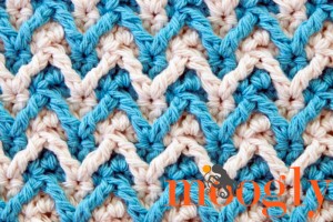 Bright Chevron Dishcloth - moogly