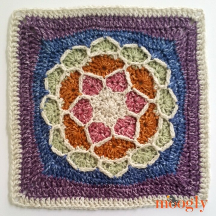 Block #16 in the Moogly Afghan CAL - Joyful Square!