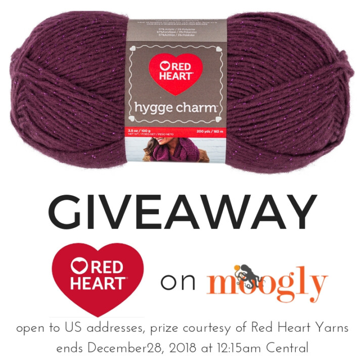 Red Heart Hygge Charm Giveaway Win 5 Skeins on Moogly