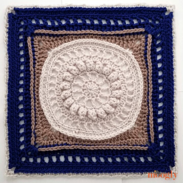 Every Little Thing Square: Free 12" Crochet Block Pattern by Mooglyblog.com
