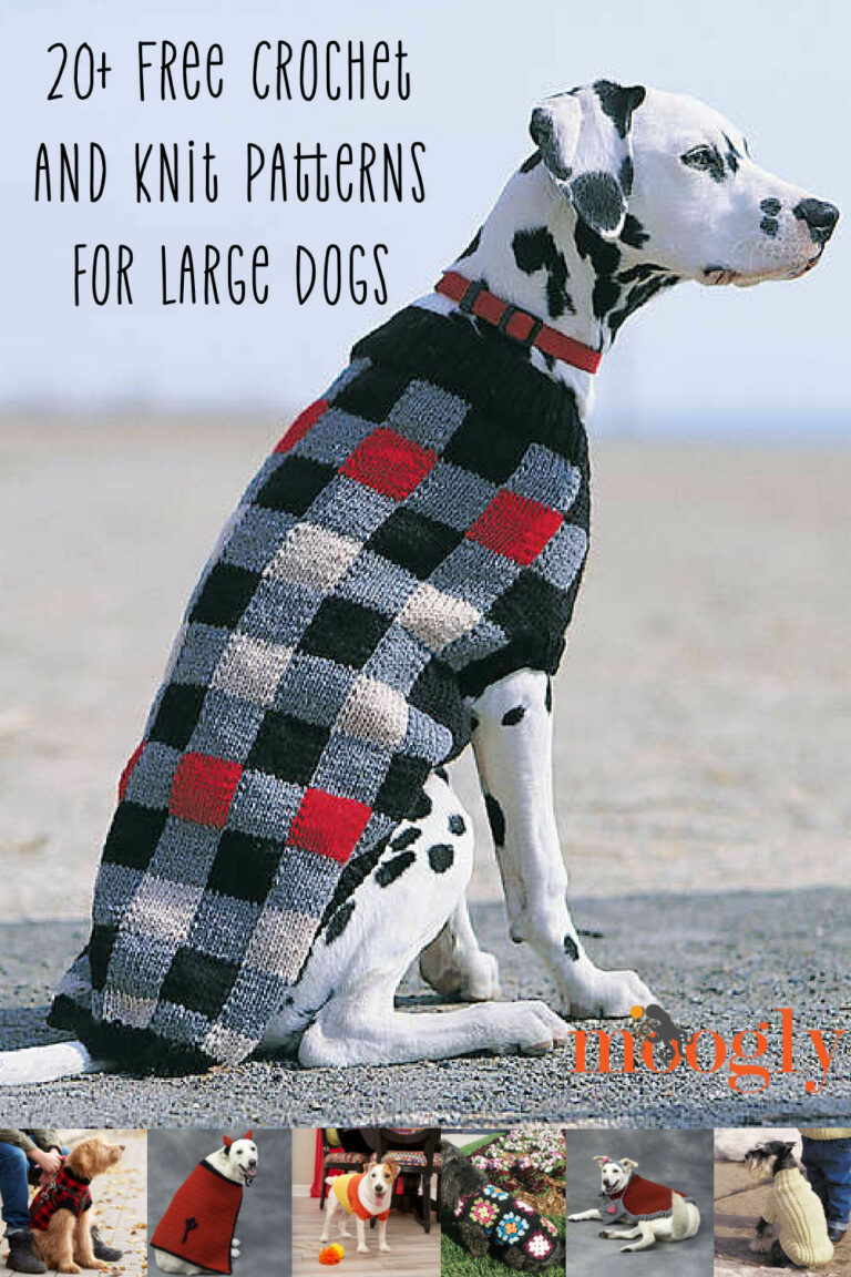 20+ Free Crochet and Knit Patterns for Large Dogs moogly