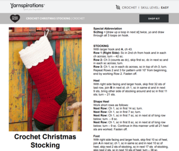 Basic Crochet Christmas Stocking: Free Pattern and Tutorial