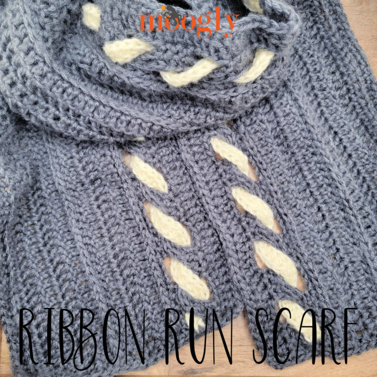 Ribbon Run Scarf - Free Crochet Pattern on Moogly