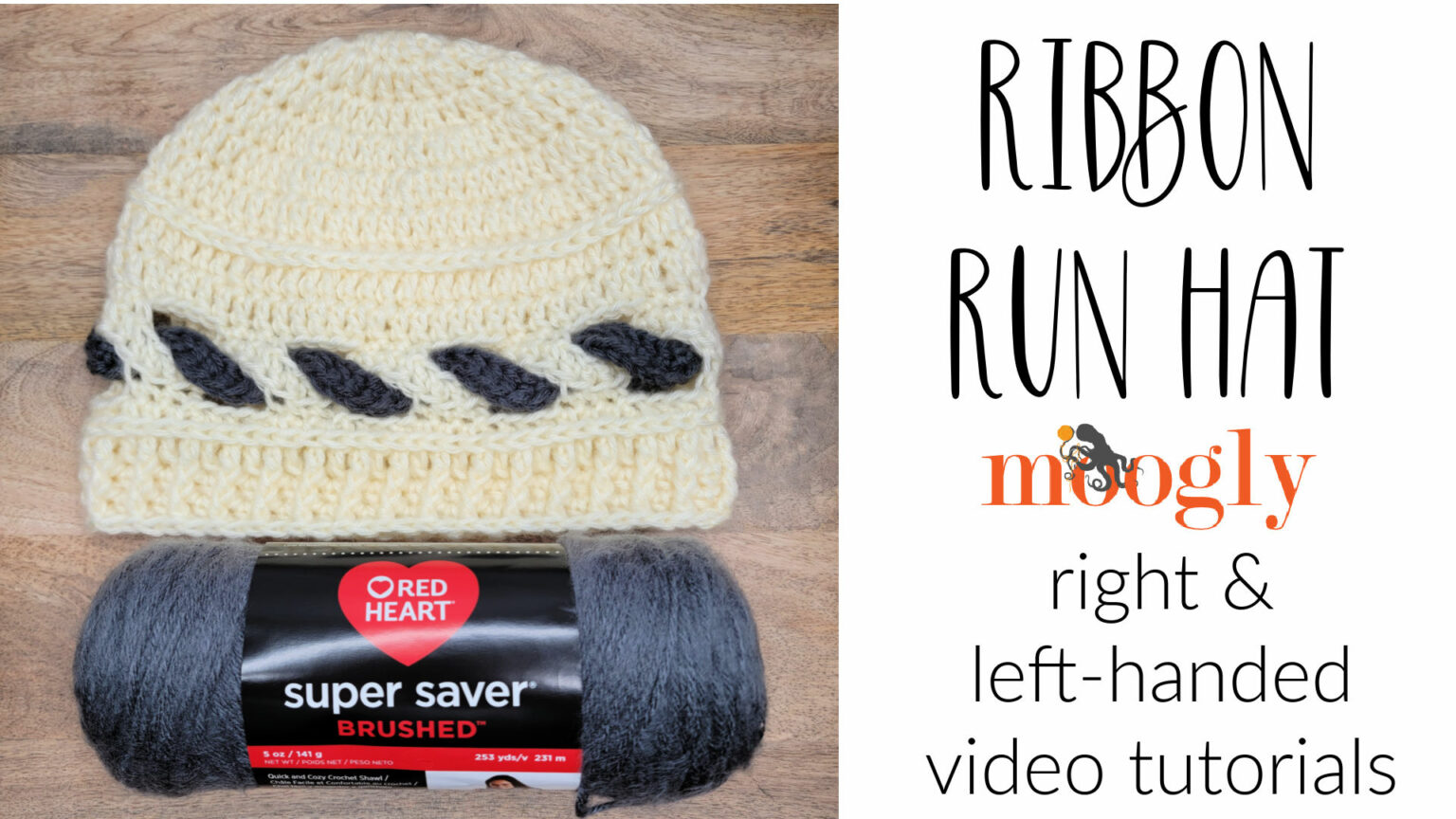 Running Hat Pattern Ribbon Run Hat Tutorial - Right and Left-Handed on Moogly