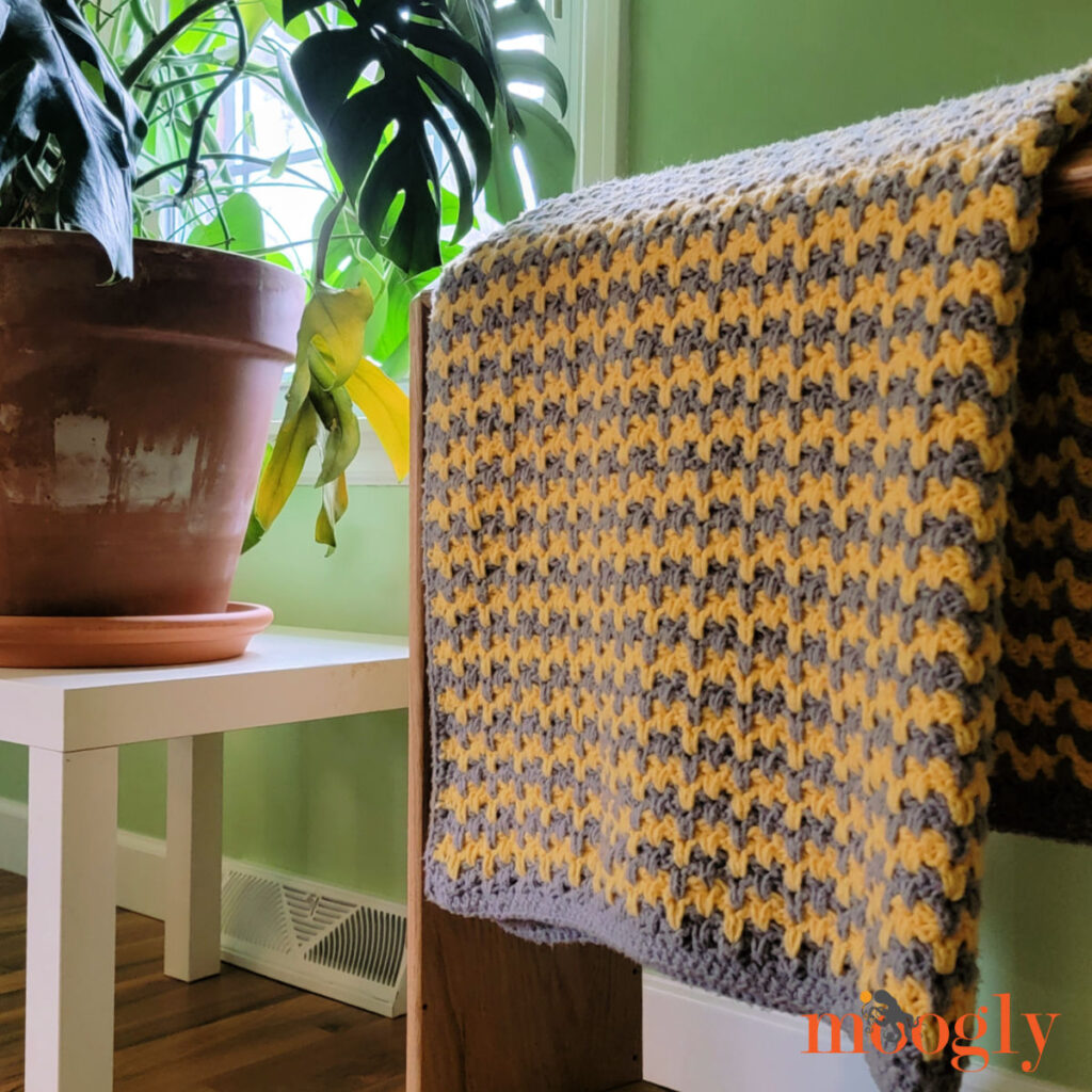 Butter Ripple Crochet Afghan - moogly