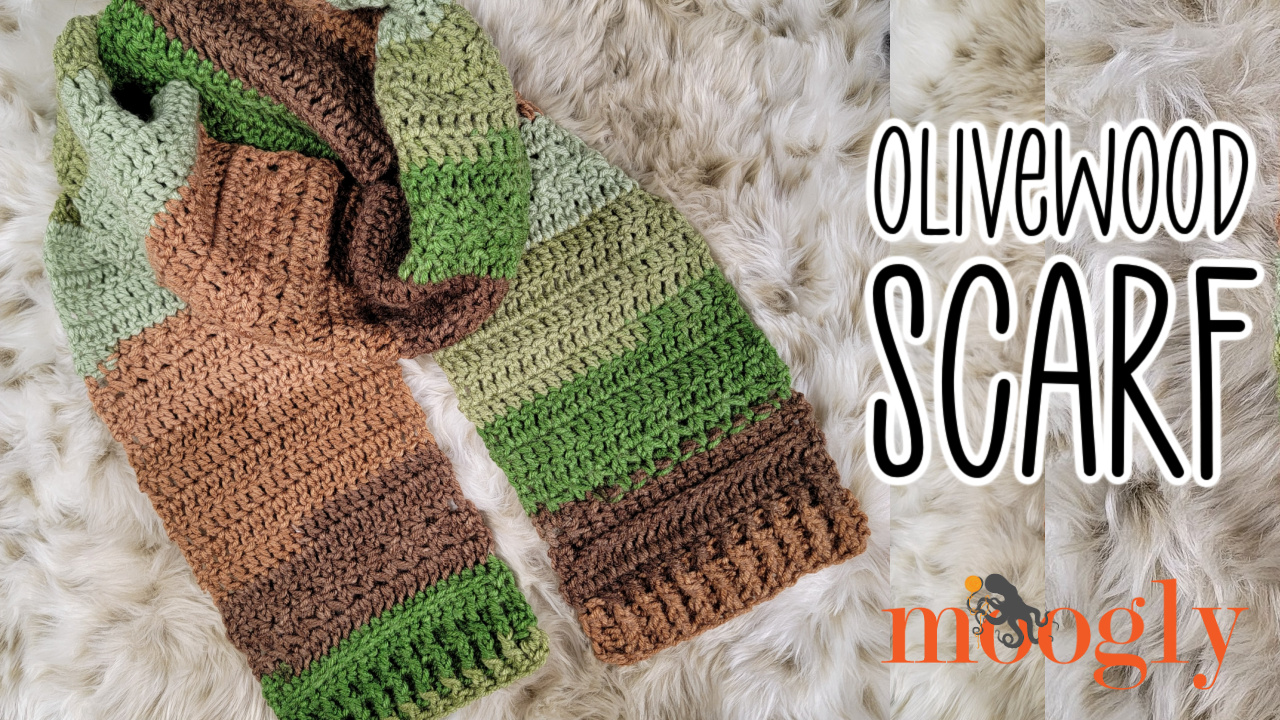 Olivewood Scarf - Free Crochet Pattern on Moogly
