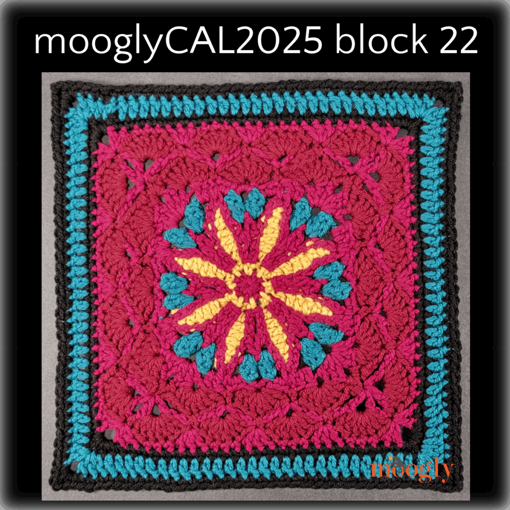 MooglyCAL2025 Block 22 - Courtesy of Make It Crochet