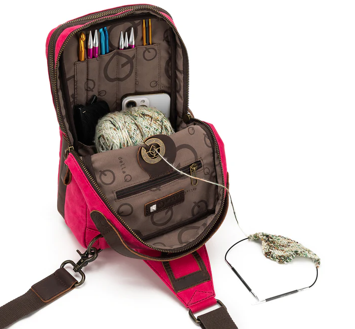della Q and TL Yarn Crafts Vivid Rose Maker's Mini Messenger Giveaway