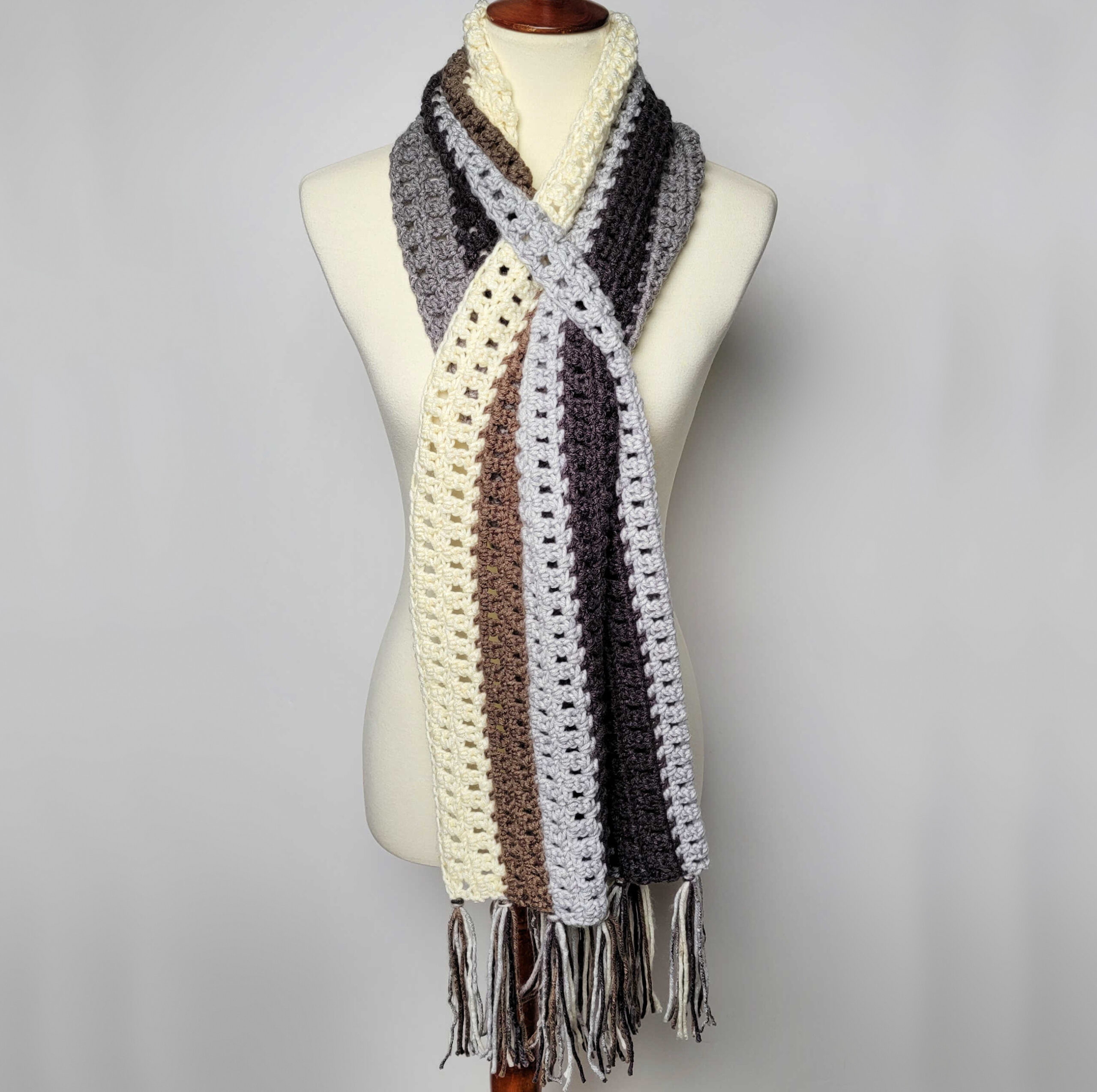 Speed Stripe Scarf - Free Crochet Pattern on Moogly