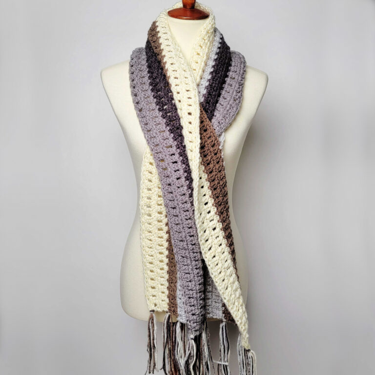 Speed Stripe Scarf - Free Crochet Pattern on Moogly