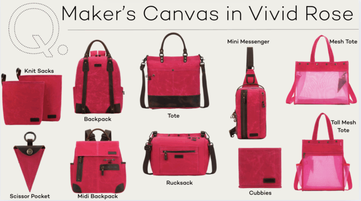 della Q and TL Yarn Crafts Vivid Rose Maker's Mini Messenger Giveaway