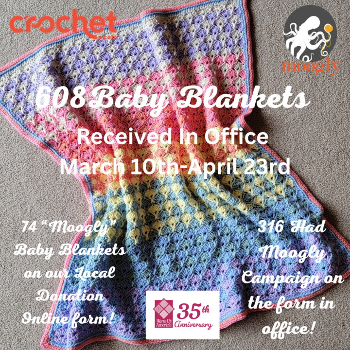 Warm Up America! Baby Blanket Spring Drive Results