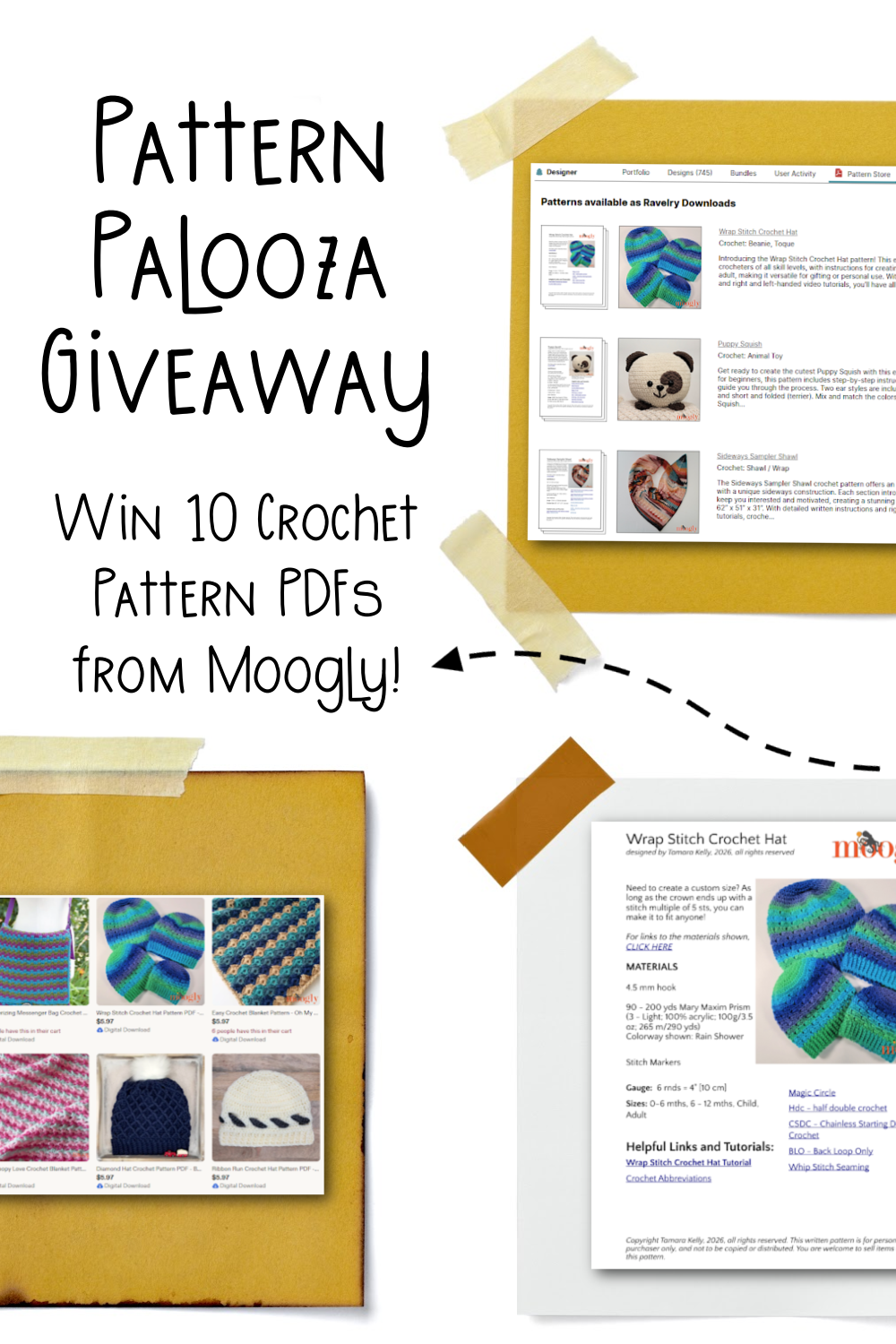 Pattern Palooza Giveaway - Win 10 Crochet Pattern PDFs from Moogly!
