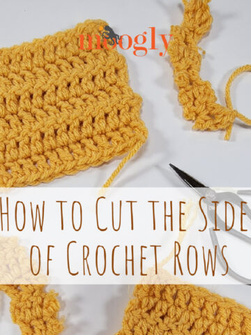 How to Cut the Sides of Crochet Rows