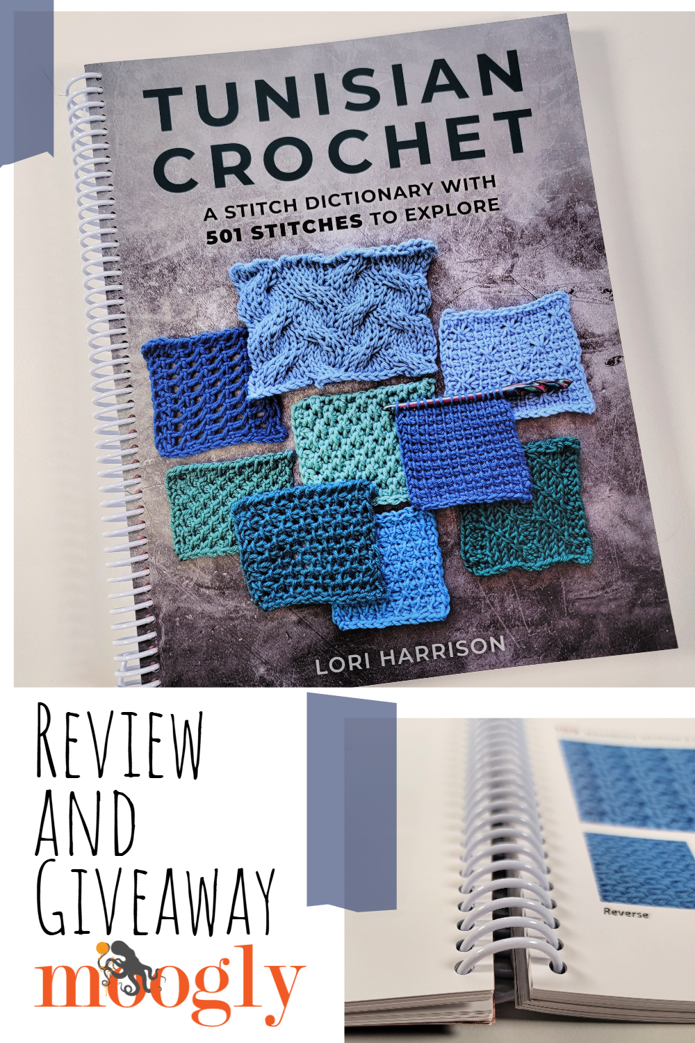 Tunisian Crochet Stitch Dictionary - Spiral Bound Review and Giveaway