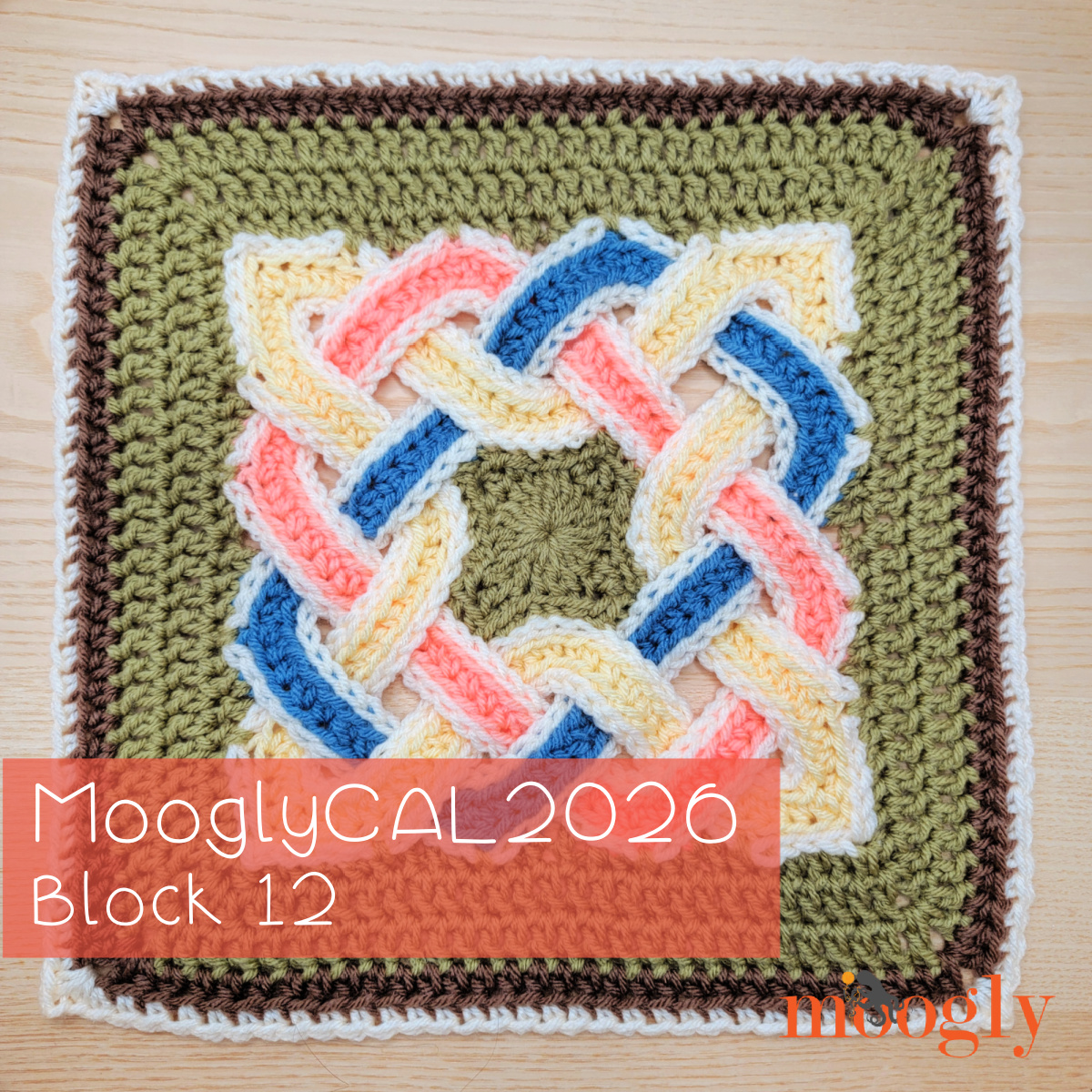 MooglyCAL2026 Block 12 Courtesy of Celtic Knot Crochet