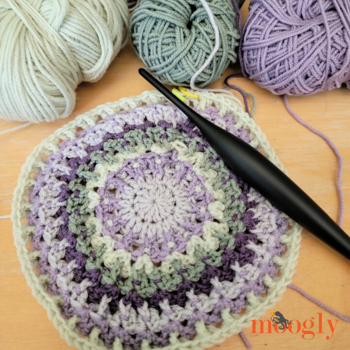 Ridgeline Stripes Crochet Hat WIP