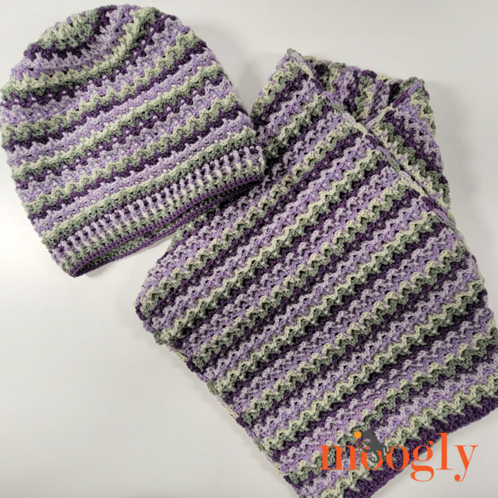 Ridgeline Stripes Crochet Cowl