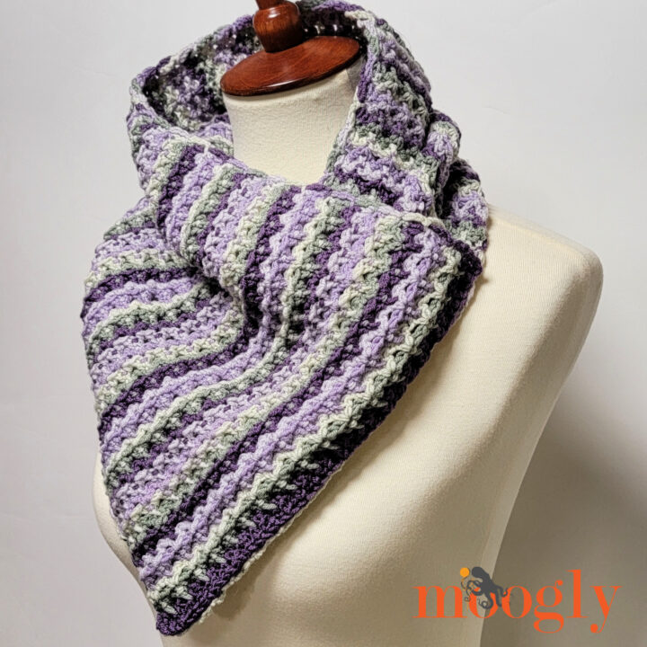 Ridgeline Stripes Crochet Cowl