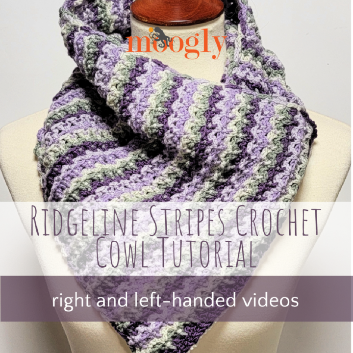 Ridgeline Stripes Crochet Cowl Tutorial