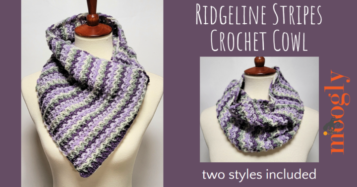 Ridgeline Stripes Crochet Cowl 
