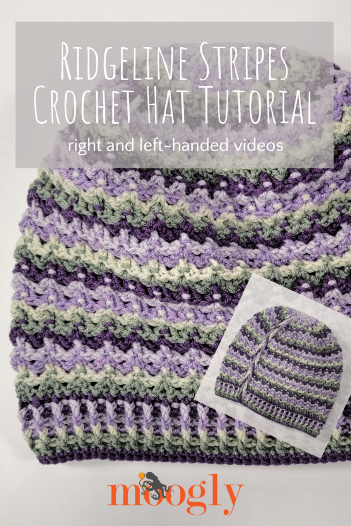 Ridgeline Stripes Crochet Hat Tutorial
