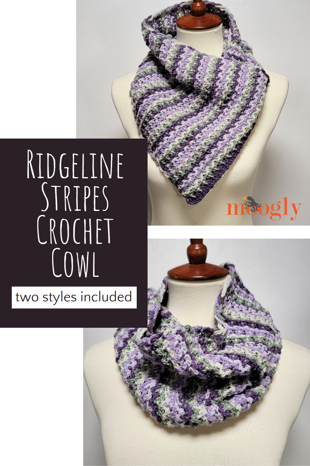Ridgeline Stripes Crochet Cowl