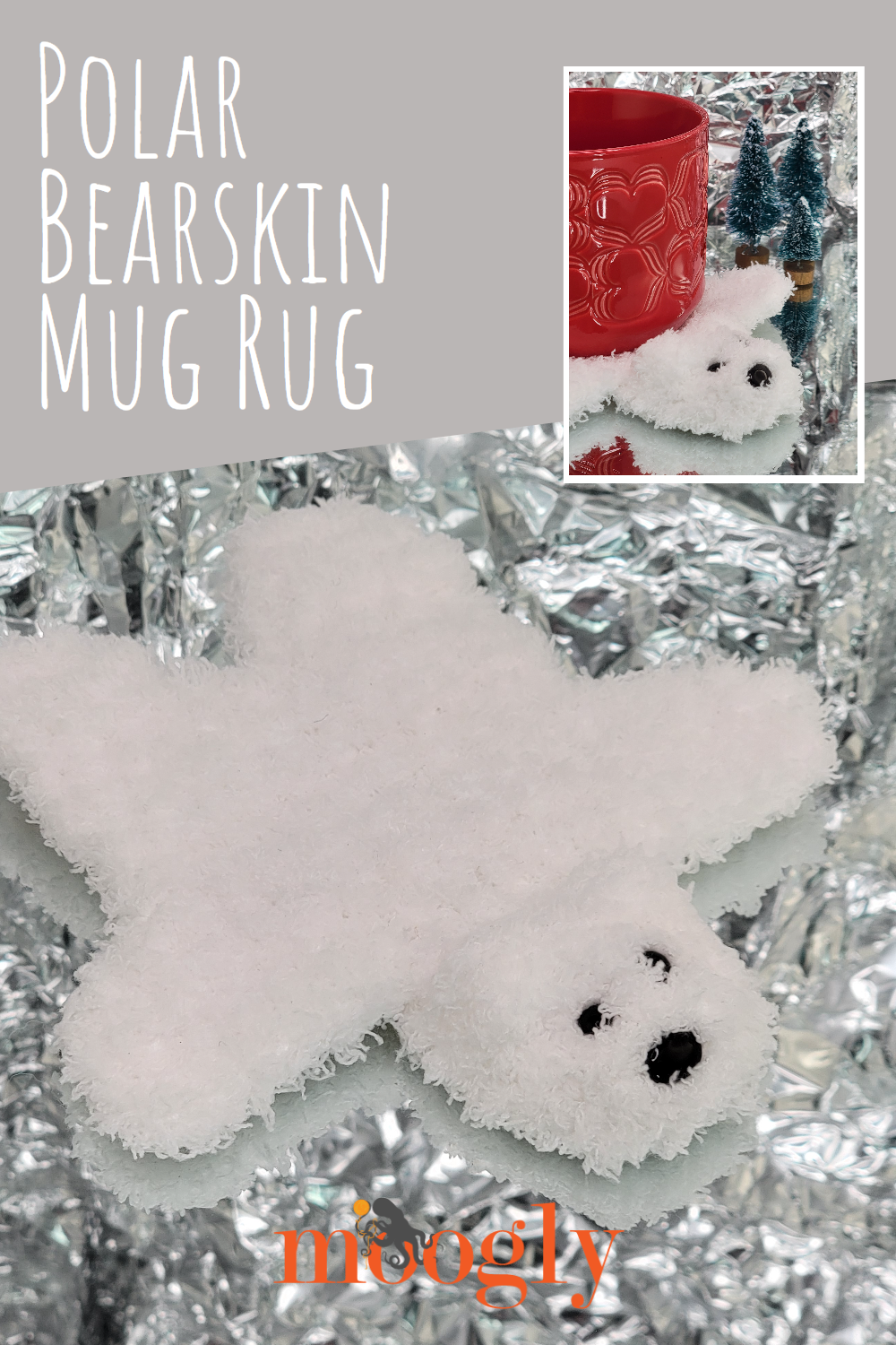 Polar Bearskin Mug Rug
