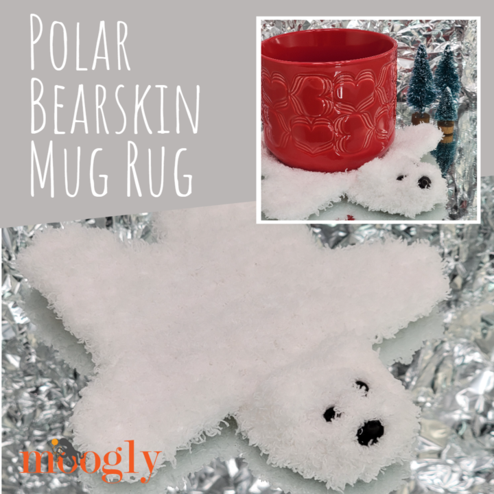 Polar Bearskin Mug Rug