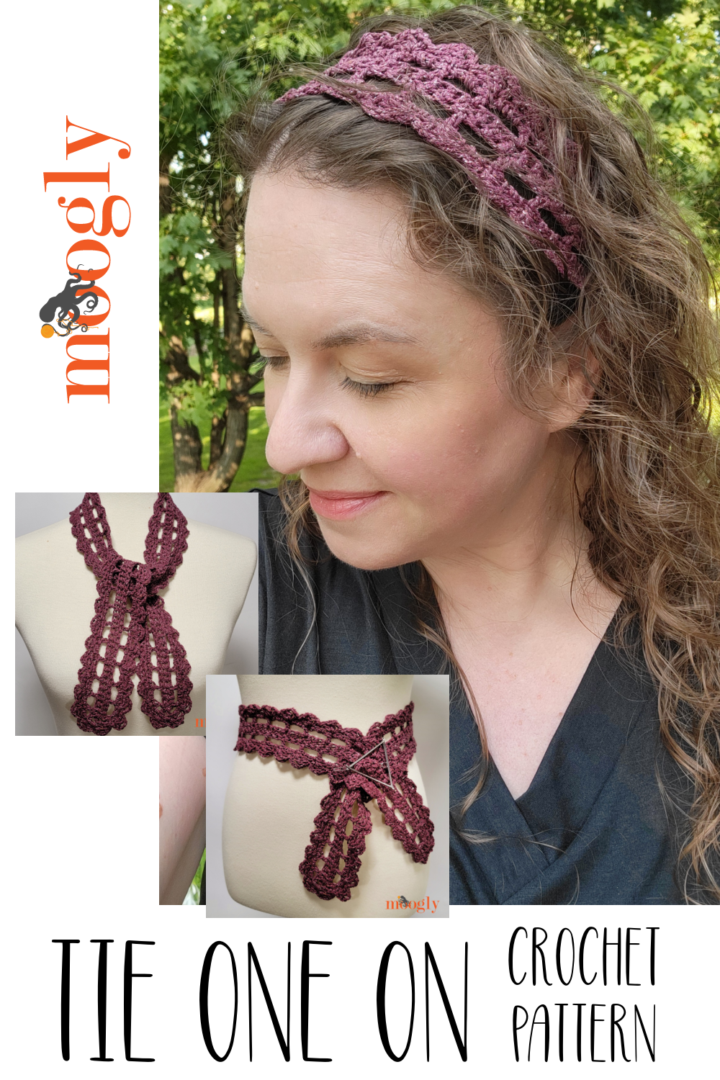Tie One On: Crochet Head Tie, Skinny Scarf, and Belt