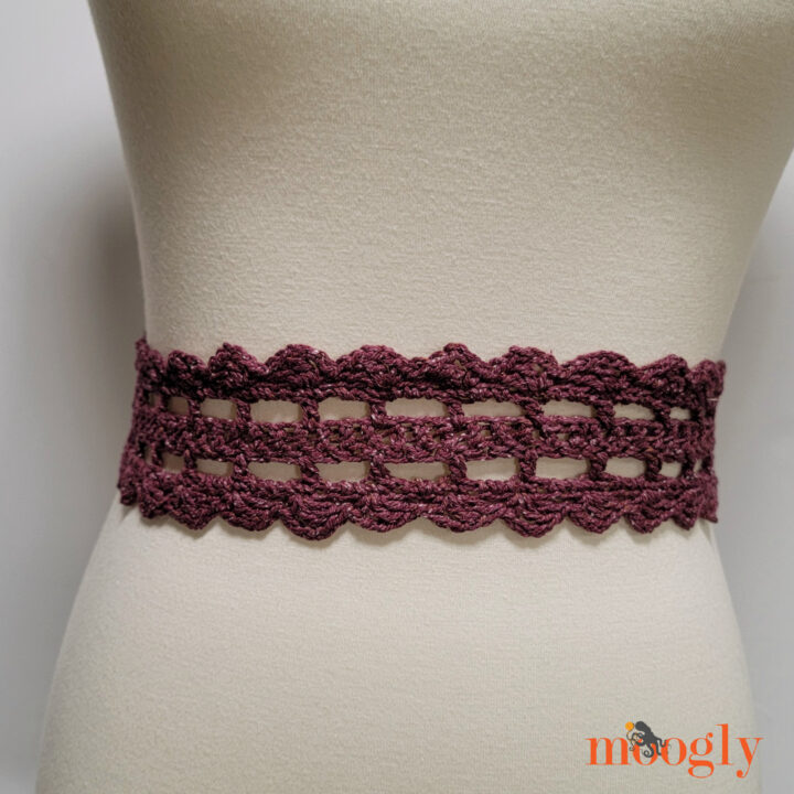 Tie One On: Crochet Head Tie, Skinny Scarf, and Belt