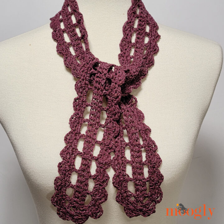 Tie One On: Crochet Head Tie, Skinny Scarf, and Belt