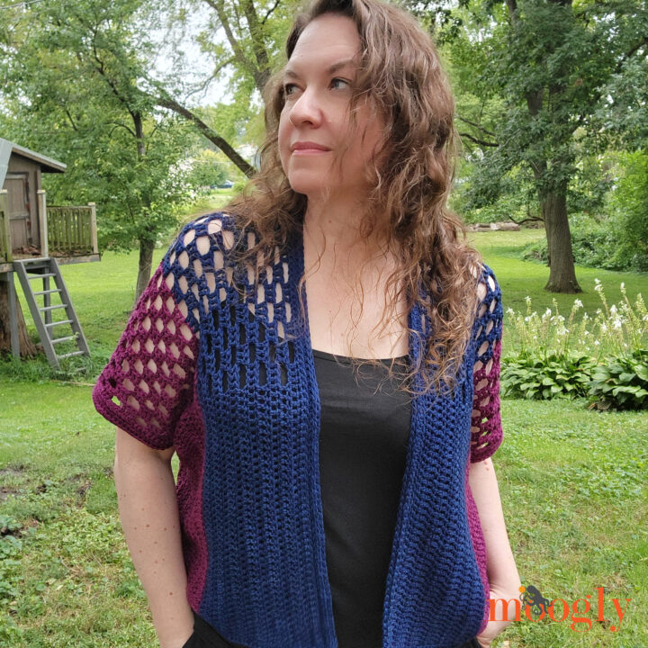 September Skies Crochet Cardigan