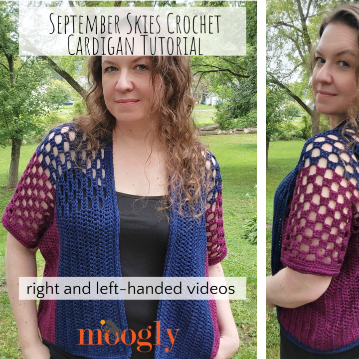 September Skies Crochet Cardigan Tutorial
