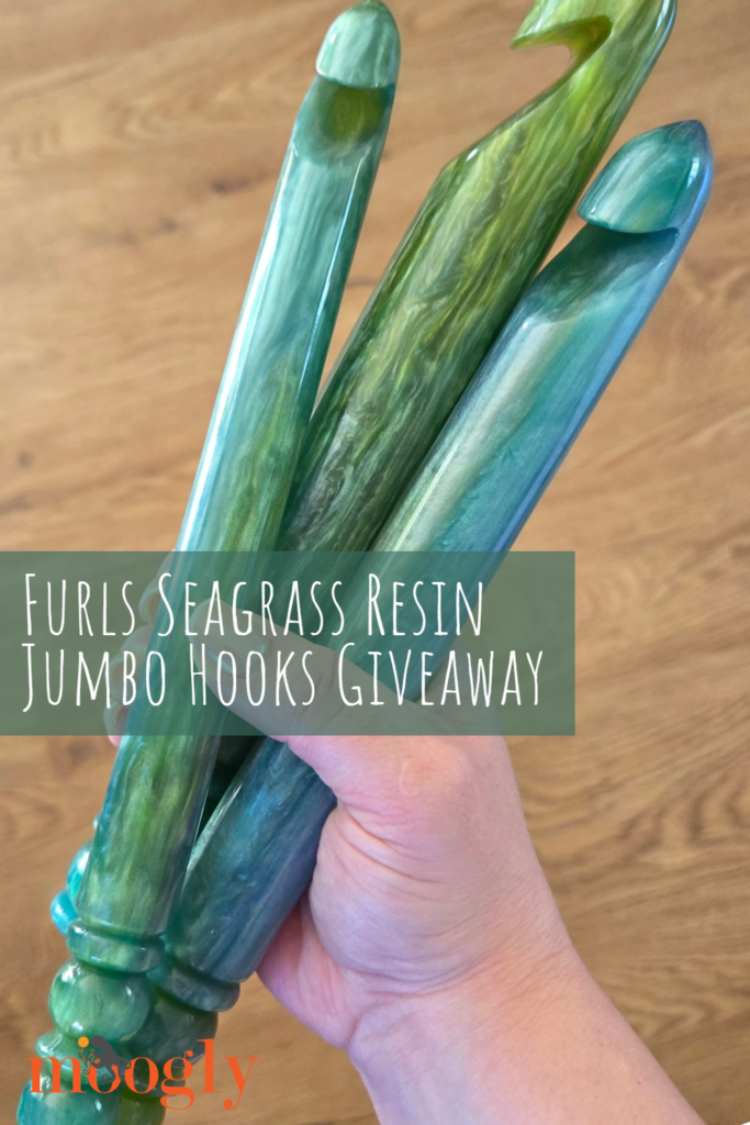 Furls Seagrass Jumbo Resin Crochet Hooks